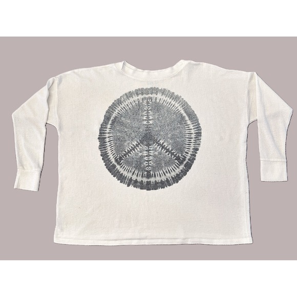 Go Couture Tops - Go Couture Vintage Edition Long Sleeve Peace Sign Size L Top